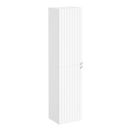 VitrA Root Groove 420mm Matt White Wall Hung Tall Storage Unit