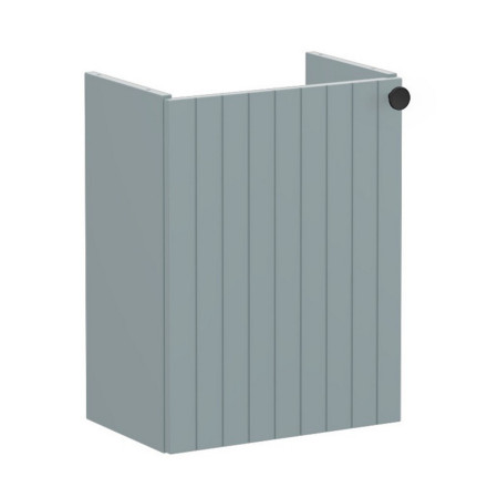 VitrA Root Groove 450mm Matt Fjord Green Wall Hung Left Hand Cloakroom Vanity Unit and Basin