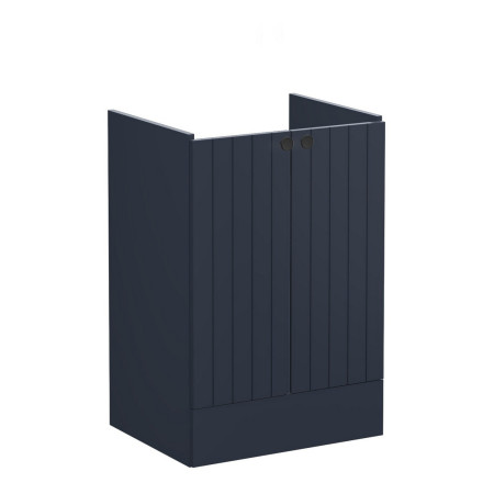 VitrA Root Groove 600mm Matt Dark Blue Freestanding Vanity Unit and Basin