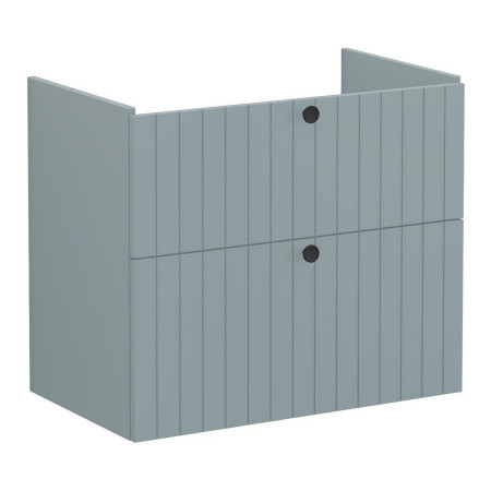 VitrA Root Groove 800mm Matt Fjord Green Wall Hung Vanity Unit and Basin