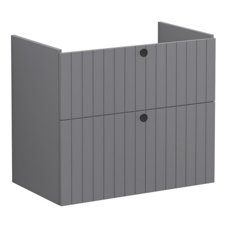 VitrA Root Groove 800mm Matt Grey Wall Hung Vanity Unit and Basin