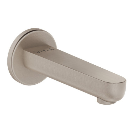 VitrA Root Round Brushed Nickel Wall Mounted Bath Spout