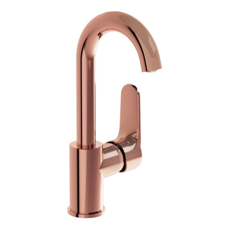 VitrA Root Round Soft Copper Swivel Spout Basin Mixer