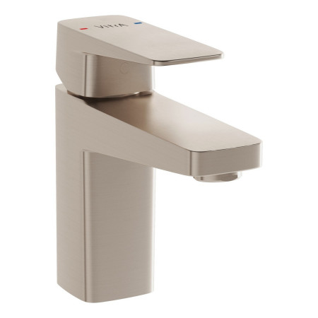 VitrA Root Square Brushed Nickel Mini Basin Mixer