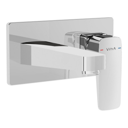 VitrA Root Square Chrome Wall Mounted Basin Mixer