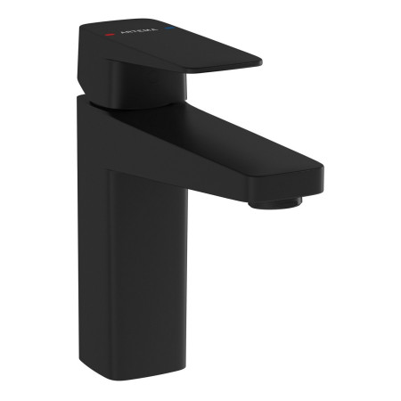 VitrA Root Square Matt Black Basin Mixer