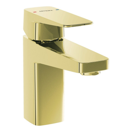 VitrA Root Square Soft Gold Mini Basin Mixer