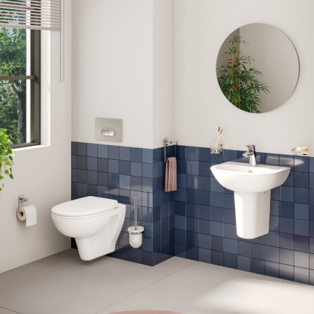 5500L003-0999 VitrA S20 450mm 1TH Wall Hung Basin Lifestyle