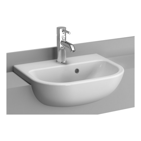 VitrA S20 450mm Compact 1TH Semi Recessed Basin