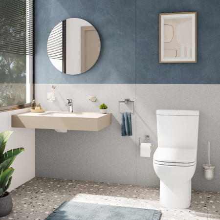 5473B003-0618 VitrA S20 450mm Square 0TH Undercounter Basin Bathroom Setting