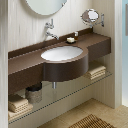 6039B003-0012 VitrA S20 470mm Oval 0TH Undercounter Basin Lifestyle