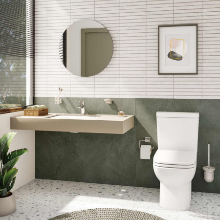 5474B003-0618 VitrA S20 500mm Square 0TH Undercounter Basin Bathroom Setting