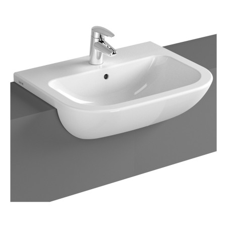VitrA S20 550mm Compact 1TH Semi Recessed Basin