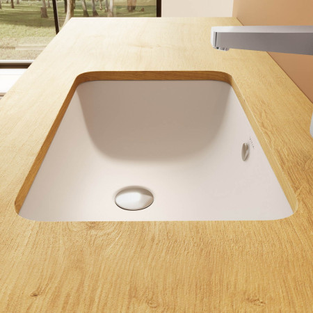 7475B003-0618 VitrA S20 550mm Square 0TH Undercounter Basin Side View