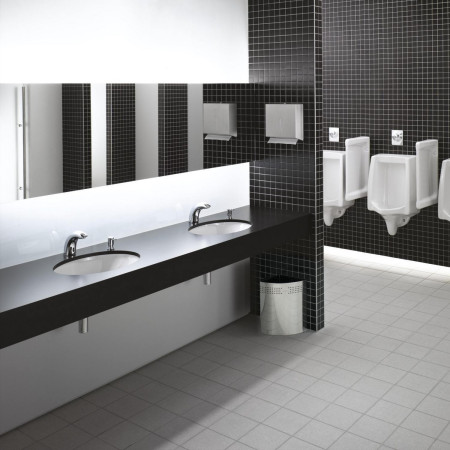 6069B003-0012 VitrA S20 580mm Oval 0TH Undercounter Basin Lifestyle