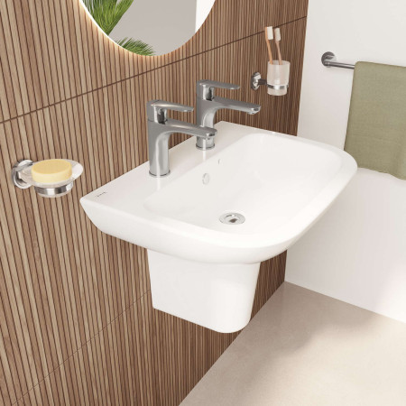 5503L003-0022 VitrA S20 600mm 2TH Wall Hung Basin Lifestyle