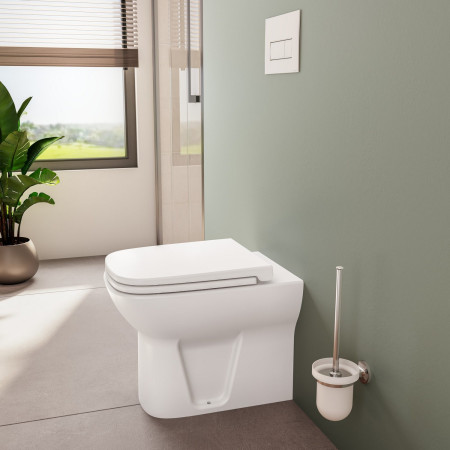 5520L003-0075 VitrA S20 Back to Wall Square WC Pan and Seat Lifestyle