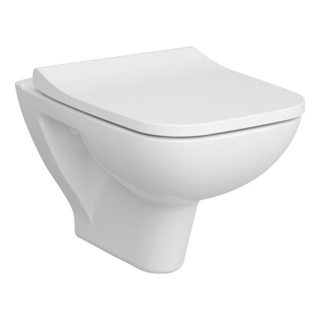 VitrA S20 Wall Hung Square SmoothFlush WC Pan and Seat