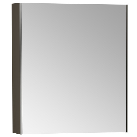 VitrA Single Door 600 x 700mm Brushed Chrome Bathroom Mirror Cabinet