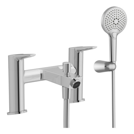 A42417VUK VitrA Solid S 2TH Bath Shower Mixer in Chrome with Shower Kit