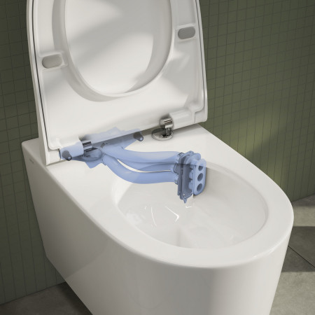 7870B403-0075 VitrA Sonic Flush Wall Hung WC Pan and Seat Three Outlet Manifold Design