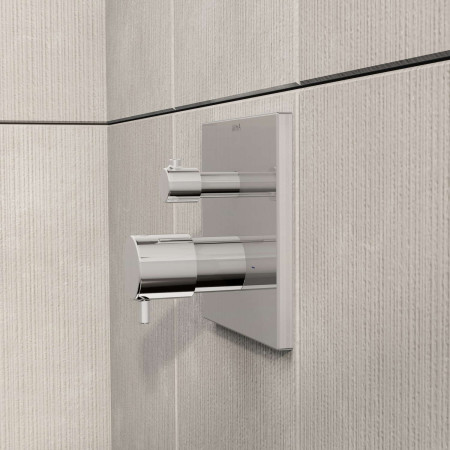 A43358EXP VitrA Square Chrome Thermostatic Single Outlet Concealed Shower Valve Lifestyle