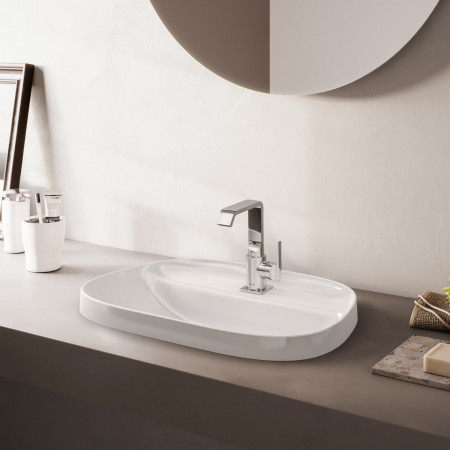 A42616 VitrA Suit Basin Mixer with Side Handle in Chrome with Basin