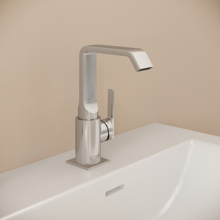 A42616 VitrA Suit Basin Mixer with Side Handle in Chrome Lifestyle