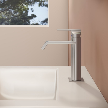 A42816 VitrA Suit Basin Mixer with Top Handle in Chrome Side View