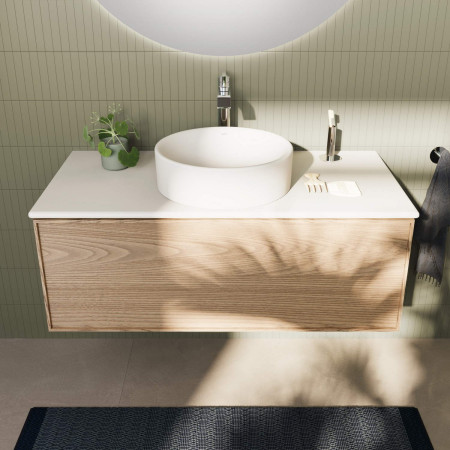 A42814 VitrA Suit Tall Basin Mixer with Top Handle in Chrome Bathroom Setting