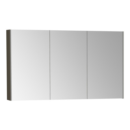 VitrA Triple Door 1200 x 700mm Brushed Chrome Bathroom Mirror Cabinet