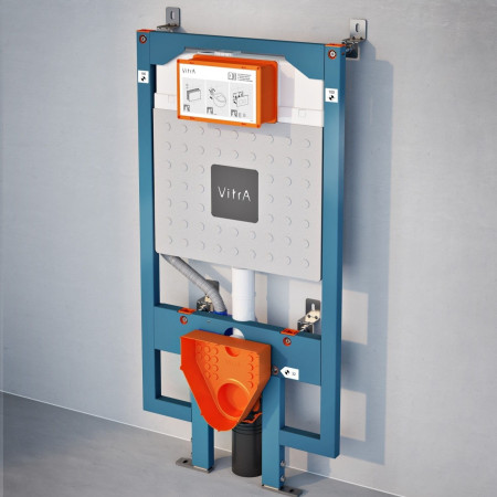 768-5800-01 VitrA V Fix Prime Slimline Wall Hung WC Frame and Cistern Lifestyle