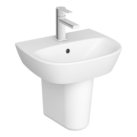 7278L003-0001 VitrA Zentrum 450mm 1TH Wall Hung Basin with Half Pedestal