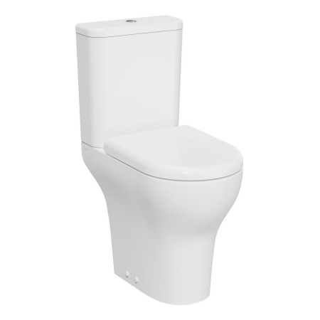 VitrA Zentrum Close Coupled Open Back Rimless Comfort Height WC Pan and Seat