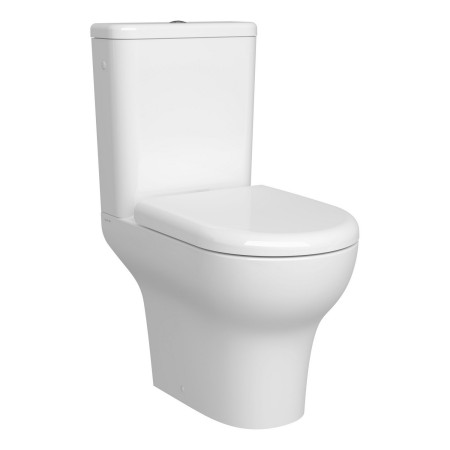 VitrA Zentrum Close Coupled Open Back Rimless WC Pan and Seat