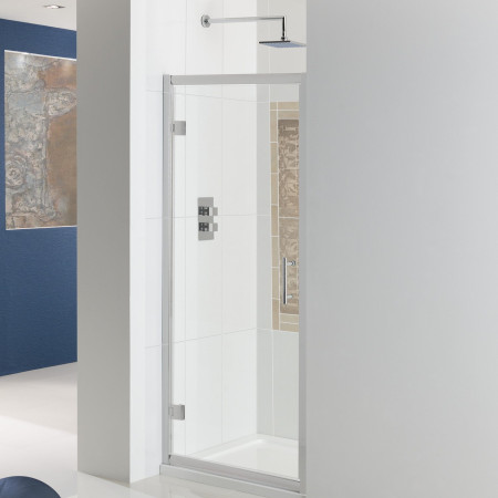 Vulcan 1000mm Chrome Hinged Shower Door