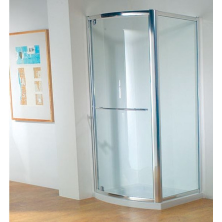 Kudos Original 800mm Bowed Pivot Shower Door