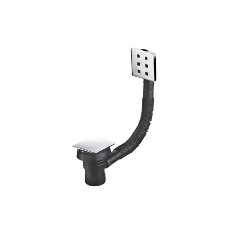 Marflow Square Bath Combination Waste & Overflow with Spring Plug T875