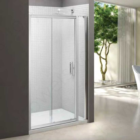 Merlyn 6 Series 1600mm Sliding Door with small Inline Panel