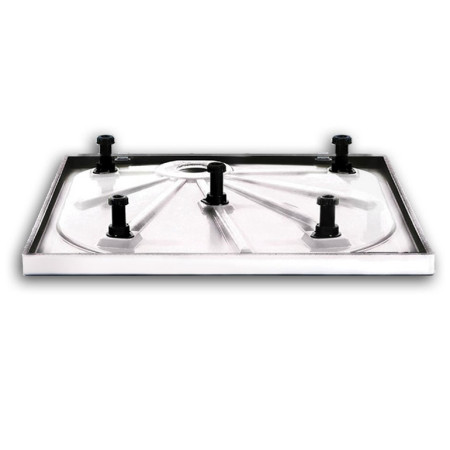 D158RT Merlyn MStone 1500 x 800mm Rectangular Shower Tray with a Leg Set