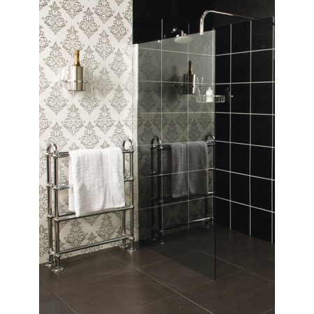 Roman Collage 1000mm Wetroom Corner Panel with Support Bar