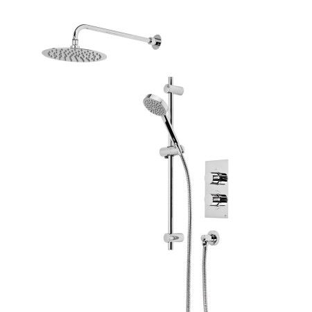 Roper Rhodes Event Round Dual Function Shower System with Stainless Steel Fixed Shower Head