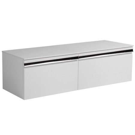 Roper Rhodes Pursuit Gloss White 1200mm Wall Mounted Unit with Solid Worktop