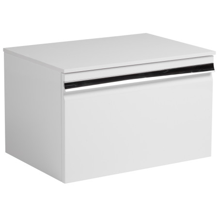Roper Rhodes Pursuit Gloss White 600mm Wall Mounted Unit with Solid Worktop