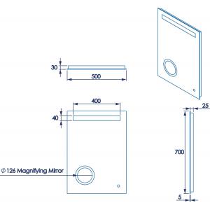 Croydex Halington Illuminated Mirror