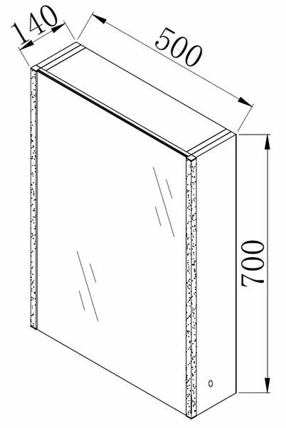 Hudson Reed Meloso LED Illuminated Soft Close Bathroom Cabinet