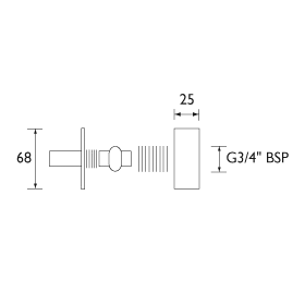 Bristan Wall mounted Fixing Kit