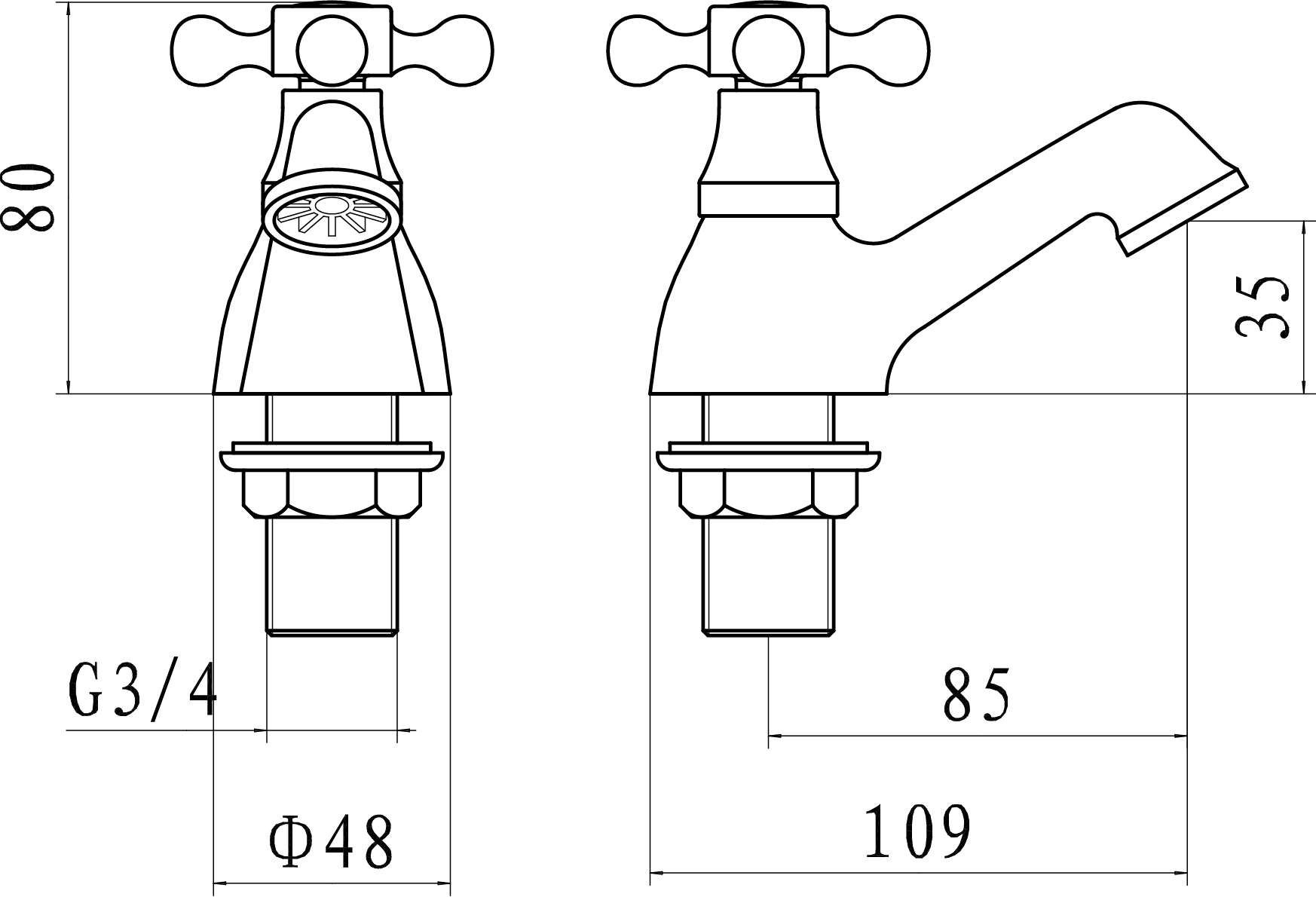 Cassellie Albert Bath Taps