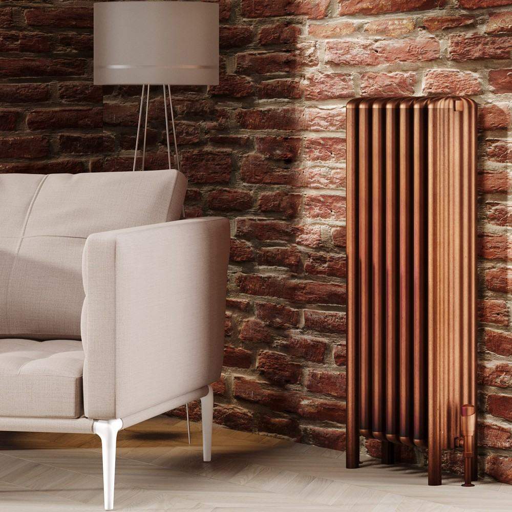 Kartell Niagara Grande 1290 x 505mm Brass Vertical Radiator