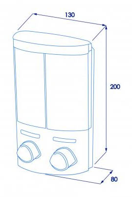 Croydex Euro Duo Chrome Soap Dispenser